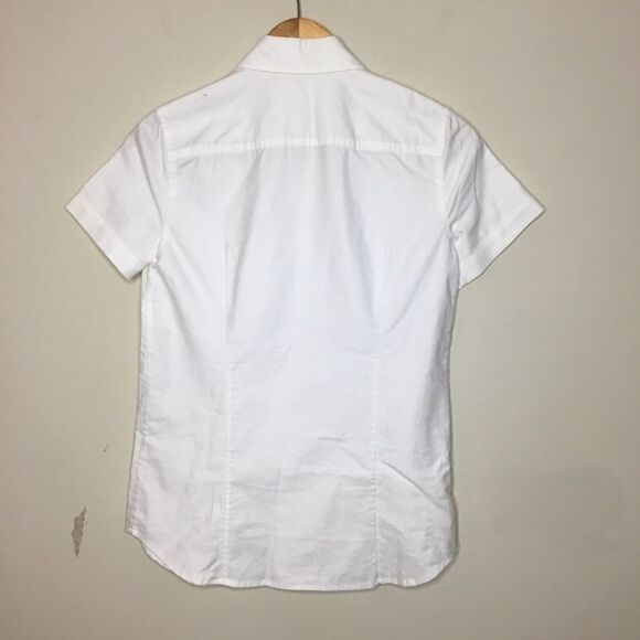 J. Crew Collection Sz 00 White Sequined Shirt - Picture 5 of 5